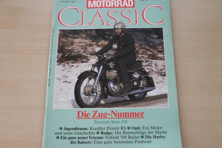Deckblatt Motorrad Classic (02/1991)
